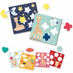 SES Creative Baby Žirafa Sofie lepení tvarů set s prstovým lepidlem – Hledejceny.cz