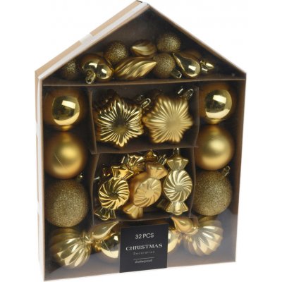 Home Styling Collection Sada ozdobných koulí v různých tvarech 32 ks – Hledejceny.cz