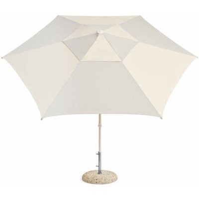 HAY Slunečník Terrazza Hexagon, off-white and grey – Hledejceny.cz