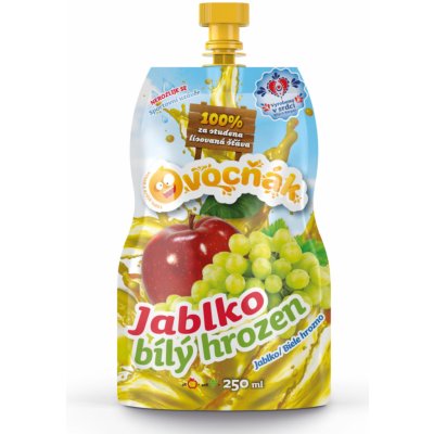 Ovocňák Ovocný mošt jablko bílý hrozen 250 ml – Zboží Dáma