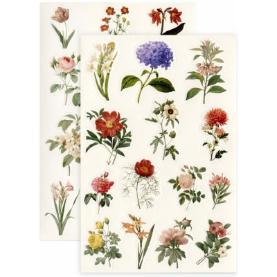Galeria Papieru Dekorativní samolepky - letní květiny, 4 archy, 76 ks – Zboží Dáma