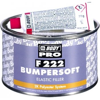 HB BODY 222 BumperSoft tmel na plast 1kg černý