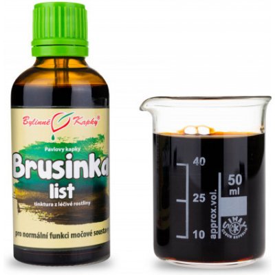 Bylinné kapky tinktura Brusinka list 50 ml – Hledejceny.cz