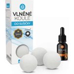 Nanolab přírodní vlněné koule do sušičky 3 ks + esenciální olej LeFleur Citrus 10 ml – Hledejceny.cz