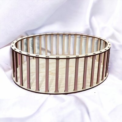 Dřevěný svět online Konstrukce pro vyplétaný košík ovál 30x20 cm výška 10 cm – Zboží Dáma