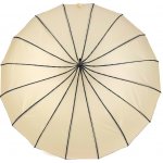 Dámský deštník pagoda s koženou rukojetí 4 krémová černá – Hledejceny.cz