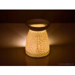 Dedra aroma lampa z keramiky kytka bílá 10 cm – Zboží Dáma
