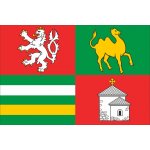 Vlajka Plzeňského kraje vlajka - 60 x 90 cm - tunel, karabina – Hledejceny.cz