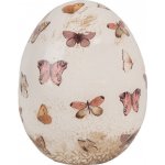 Béžová antik dekorace vejce s motýlky Butterfly Paradise M - Ø 10*12 cm – Hledejceny.cz