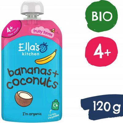 Ella's Kitchen BIO Banán a kokos 120 g – Zboží Dáma