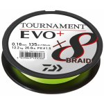 Daiwa šňůra Tournament X8 Braid Evo+ Chartreuse 270m 0,12mm – Sleviste.cz