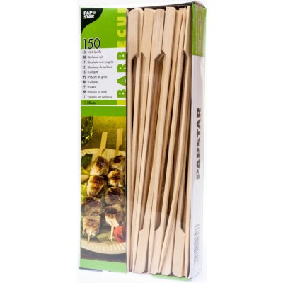 Špejle grilovací Papstar bambusové 25 cm – Zboží Dáma