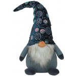 GOBA Vánoční dekorace skřítek modrý s flitry velký – Zboží Dáma