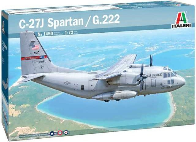 Italeri Plastikový model letadla 1450 C-27J Spartan G.222 1:72