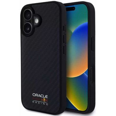 Red Bull Carbon Shiny Logo MagSafe Zadní Kryt pro iPhone 16 Black – Zboží Živě