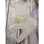 Koala Kojenecké tričko s dlohým rukávem a tepláčky Bello beige