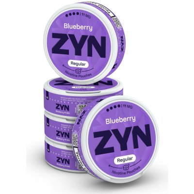 ZYN Blueberry 11 mg 5 krabiček po 21 sáčcích – Sleviste.cz