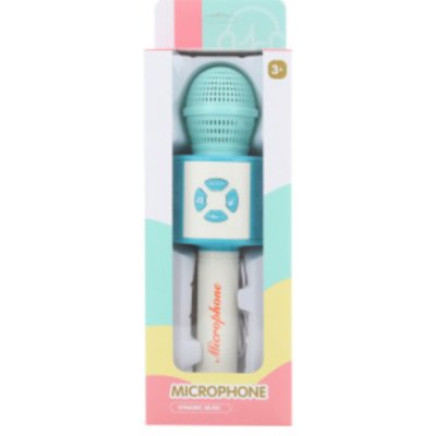 Mikrofon dětský na baterie modrý MP3 Světlo Zvuk plast v krabici Mikrofon dětský na baterie modrý MP3 Světlo Zvuk plast v krabici – Zbozi.Blesk.cz