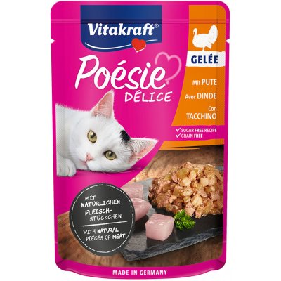 Vitakraft Poésie Délice krůtí maso v želé 23 x 85 g – Zbozi.Blesk.cz