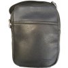 Taška  Hexagona kožená pánská taška černá/modrá 686298 -0121 noir/marine