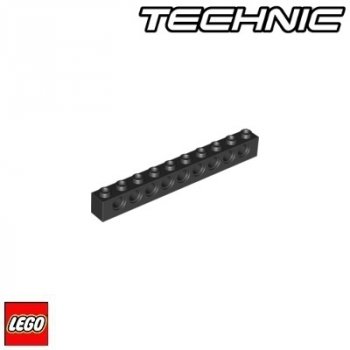 LEGO® KOSTKA TECHNIC 1x10 černá