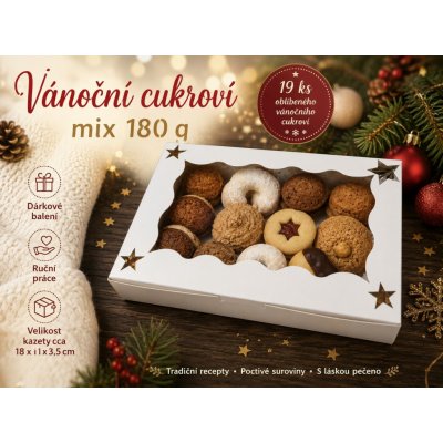 Meduňka pekařství perníkářství Vánoční cukroví mix 180 g – Zboží Dáma