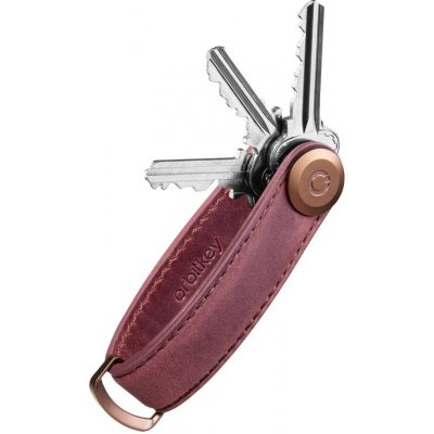 Orbitkey z voskované kůže ve svátečních barvách 2.0 Crazy Horse Seasonal Colours Mulled Wine – Zboží Dáma