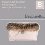 Beztroska Rukavice s kožešinou Pink powder – Zboží Dáma