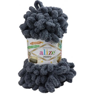 Alize příze Puffy 53 středně šedá – Zboží Dáma