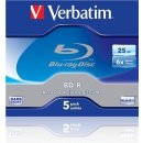 Verbatim BD-R SL 25GB 6x, jewel, 5ks (43715)