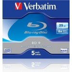 Verbatim BD-R SL 25GB 6x, jewel, 5ks (43715) – Sleviste.cz