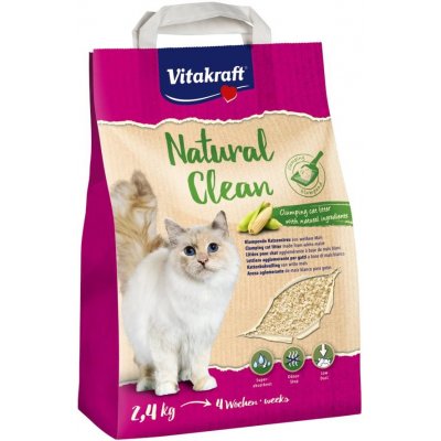 Vitakraft Natural Clean kukuřičná podest. 2,4 kg – Zboží Mobilmania