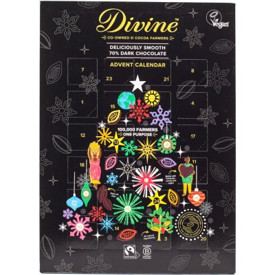 Divine adventní kalendář hořká čokoláda – Zboží Dáma