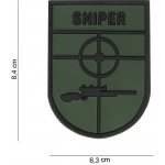 Gumová nášivka 101 Inc nápis Sniper - olivová – Hledejceny.cz