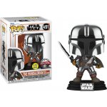 Funko Pop! 491 Star Wars The Mandalorian With Darksaber GITD Special Edition – Zboží Mobilmania