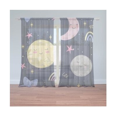 Sablio Záclony Dětské nebe: 2ks 150x250cm – Hledejceny.cz