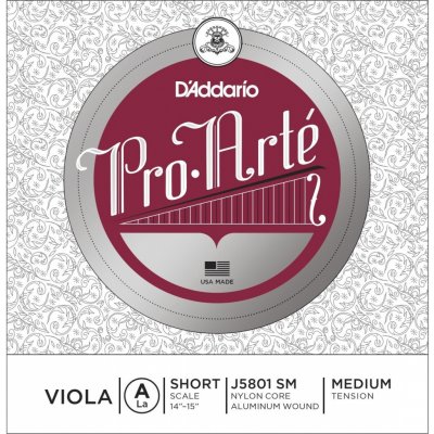 D'Addario Pro-Arte Viola Single A String Short Scale Medium Tension – Hledejceny.cz