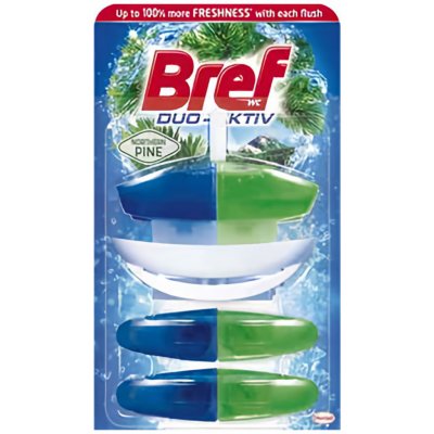 Bref Duo-Aktiv tekutý WC blok Northern Pine náhradní náplň 3 x 50 ml