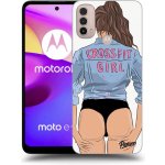 Pouzdro Picasee silikonové Motorola Moto E40 - Crossfit girl - nickynellow černé – Hledejceny.cz