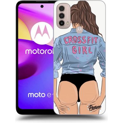 Pouzdro Picasee silikonové Motorola Moto E40 - Crossfit girl - nickynellow černé – Hledejceny.cz