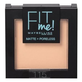 Maybelline Fit Me! Matte + Poreless Kompaktní matující pudr 115 Ivory 9 g