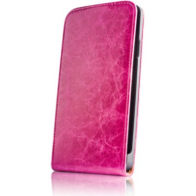 Pouzdro Sligo Case SLIGO Leather vyklápěcí kožené Sony C1505 Xperia E růžové