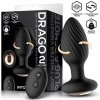 Anální kolík InToYou Drago 360 Twister Vibrating Anal Plug with 2 Motors and Remote Black