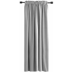 Mybesthome Shary Blackout Zatemňovací závěs s řasící páskou, 135 × 270 cm, šedý, 1 ks – Hledejceny.cz