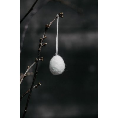 Velikonoční vajíčko Ullas White 3 cm Storefactory Scandinavia – Hledejceny.cz