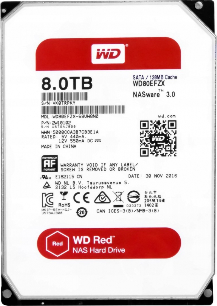 WD Red Pro 8TB, WD8003FFBX