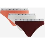 Tommy Hilfiger Underwear Sada tří kalhotek ve vínové meruňkové a bílé – Zboží Mobilmania
