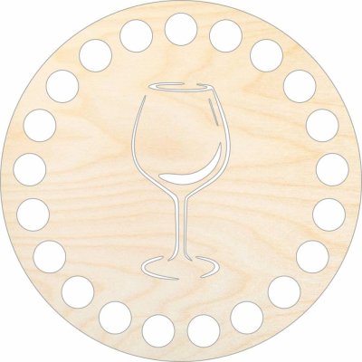 Woody Crafts Podtácek 10 cm, kruh typ 25 – Hledejceny.cz