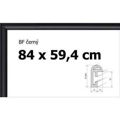 BFHM Plastový rám 84x59,4cm černý – Zboží Dáma