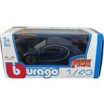 Bburago Plus Bugatti Chiron modrá 1:18 – Zboží Mobilmania